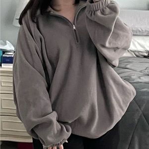 Hollister Quarter Zip Fleece Sweatshirt